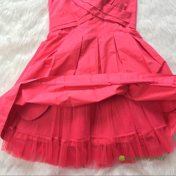 NWOT BCBG Maxazria Coral Strapless Dress  Size 6 - Picture 7 of 10